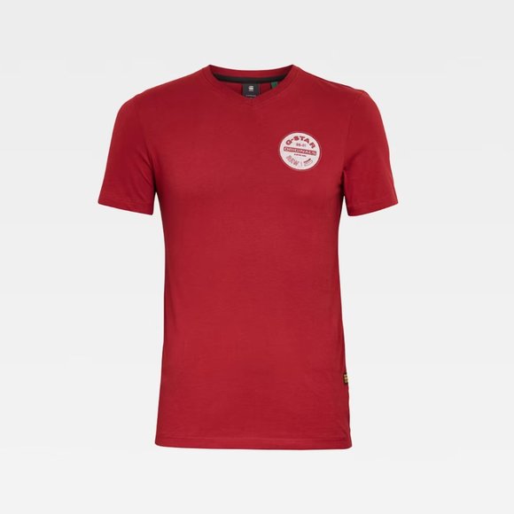 DRY RED ORIGINALS LOGO SLIM T-SHIRT - Picture 1 of 9